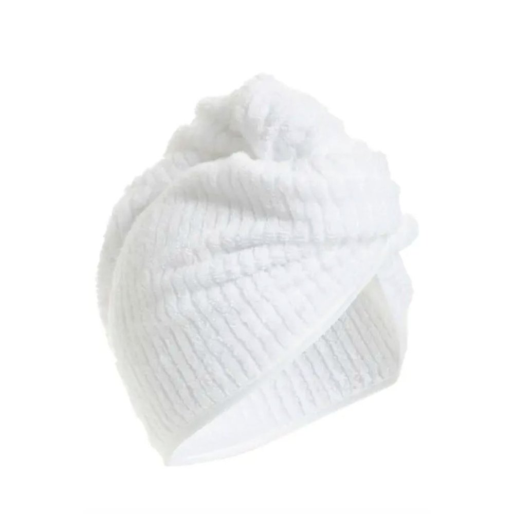 NWT Nordstrom Ultra-Absorbent  Hydro Cotton Hair Wrap Towel in White